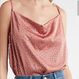 NEW Express Cowl Neck Strappy Thong Bodysuit Size M